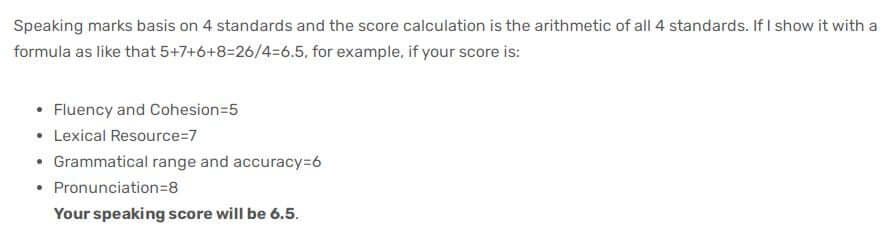 IELTS speaking criteria