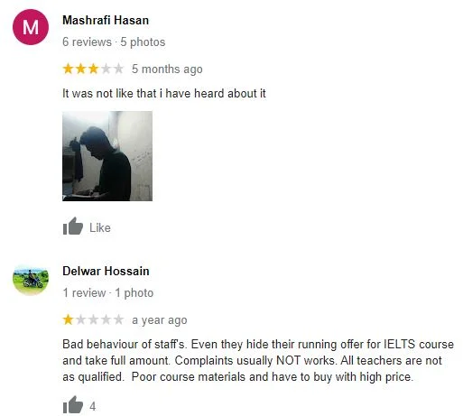 Student reviews about saifurs coaching